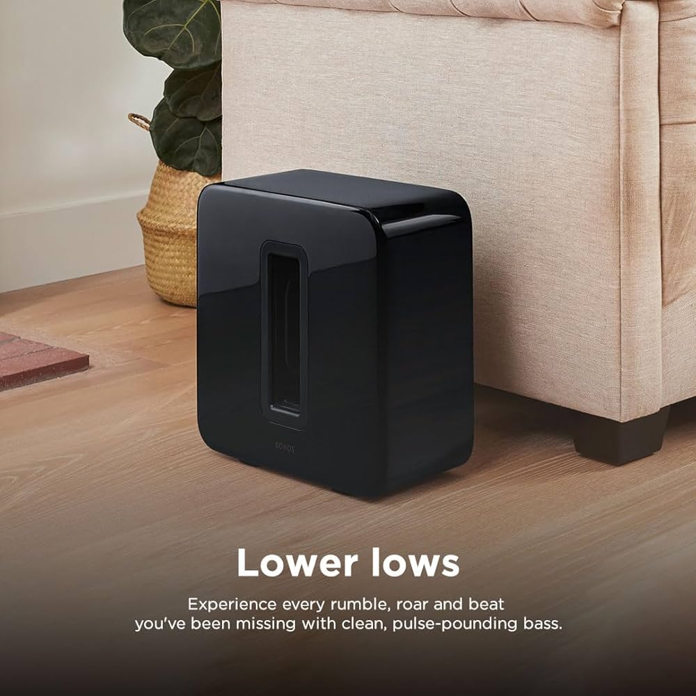 Sonos Sub Gen 3 Subwoofer Alto-Falante Sem Fio Preto : Amazon.com