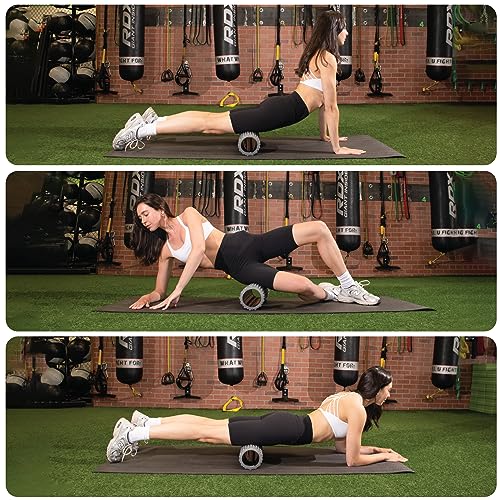 Textured Foam Rollers for Muscle Massage – Medium-Density Back Foam Roller for Back Pain Relief & Muscle Recovery in Legs & Arms – Hollow Foam Roller for Muscle Exercises by PowX, 5.5x17.7 In. (Green) - Image 4