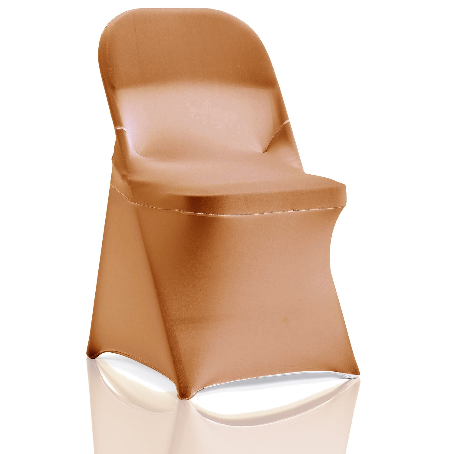 bricia 20 fundas plegables de elastano elástico dorado, fundas para sillas de comedor, fundas elásticas para sillas de comedor, fundas protectoras para bodas, banquetes y fiestas