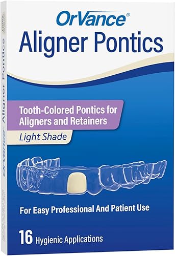 Miniatura 10 de OrVance Aligner Pontics Diseñado específicamente para llenar el espacio de dientes faltantes o (parcialmente faltantes) en bandejas y retenedores de