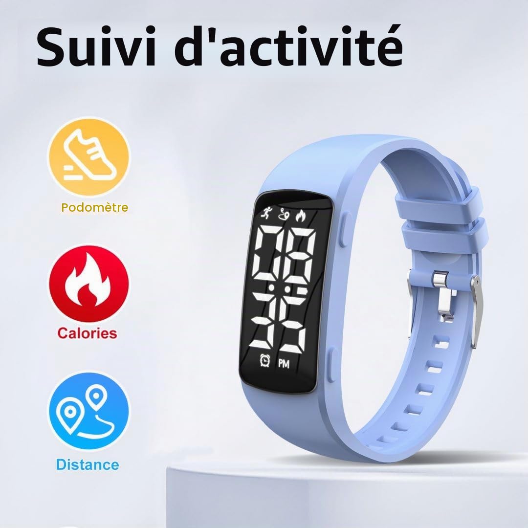 aswan watch Montre Digitale Enfant Chronomètre Alarme Date Sport