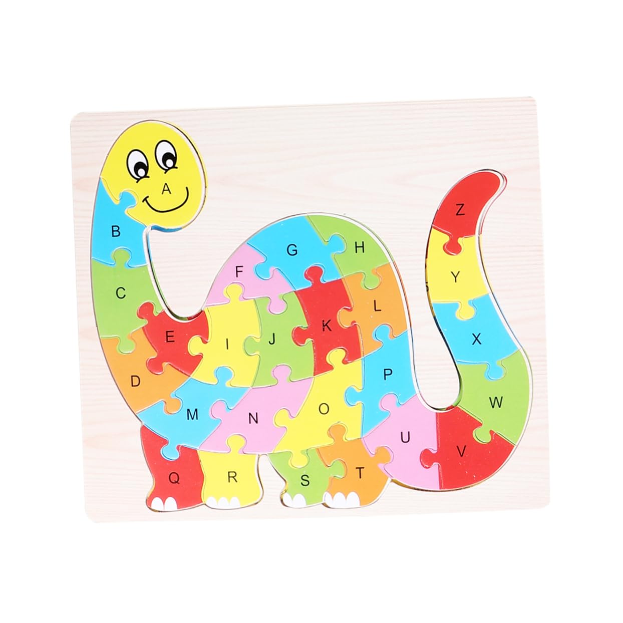 Rompecabezas del Alfabeto para Niños Forma de Animales, 2 Juegos de Puzzles de Plástico sin Bordes, Educativos y Seguros para Niños Pequeños