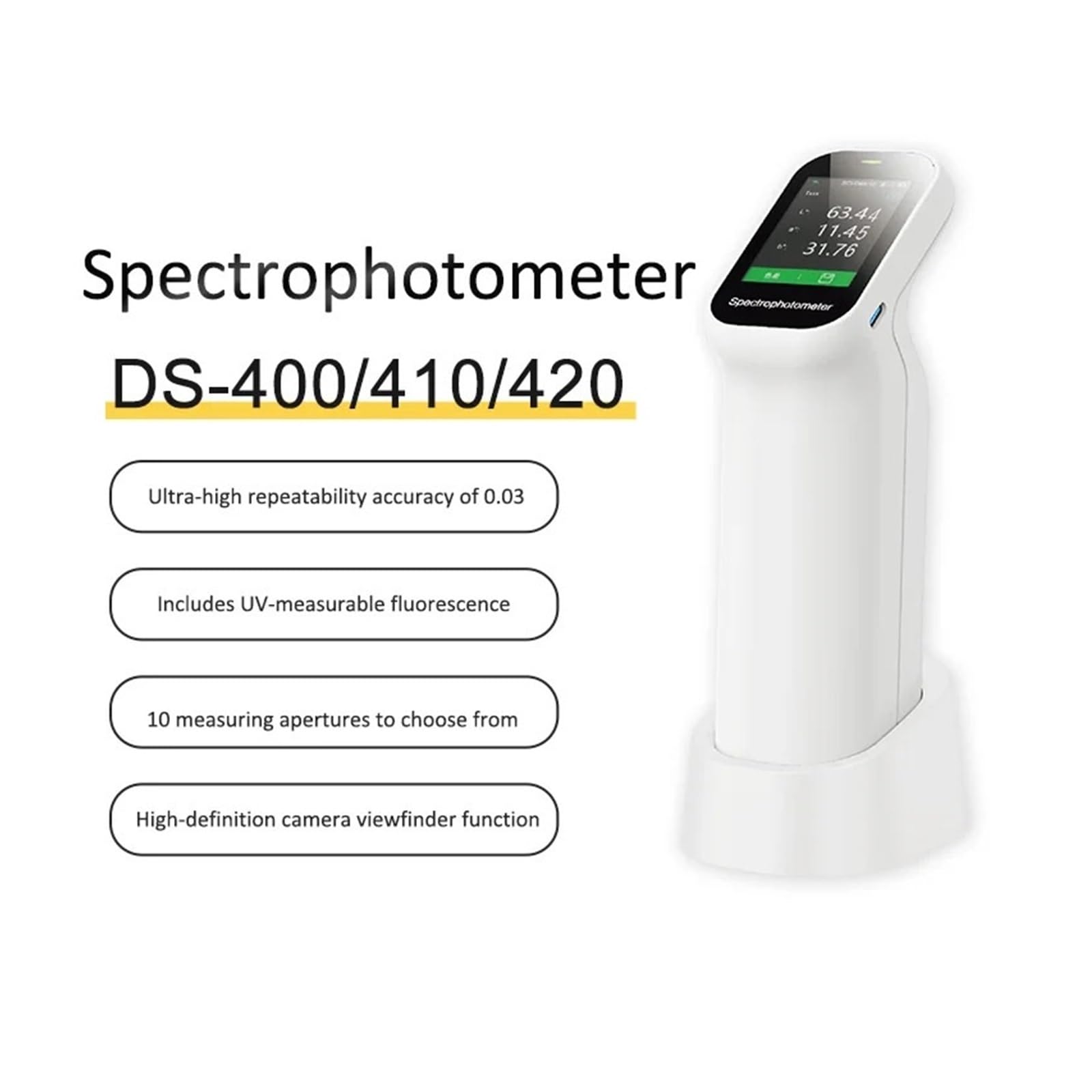Przenośny spektrofotometr DS-400 do pomiaru koloru farby kamiennej z tworzywa sztucznego Wydajność(DS-420)