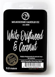 White Driftwood & Coconut, Creamery Collection Soy Wax Fragrance Melts, 5.5 Ounce