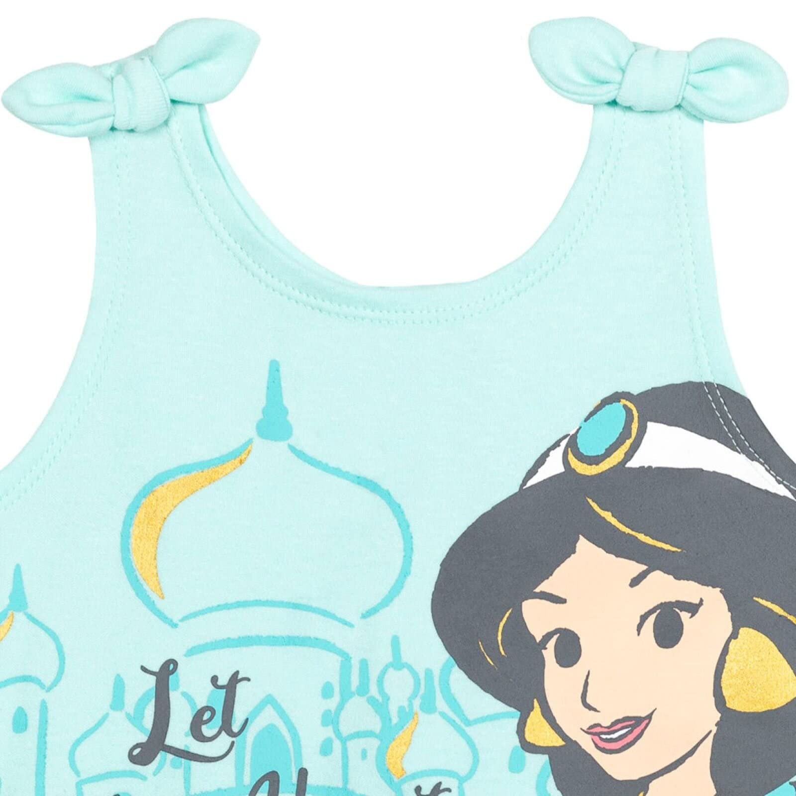 Disney Princesa Rapunzel Ariel Belle Jasmine Aurora - Mameluco y diadema para bebés y niñas recién nacidos a niños pequeños