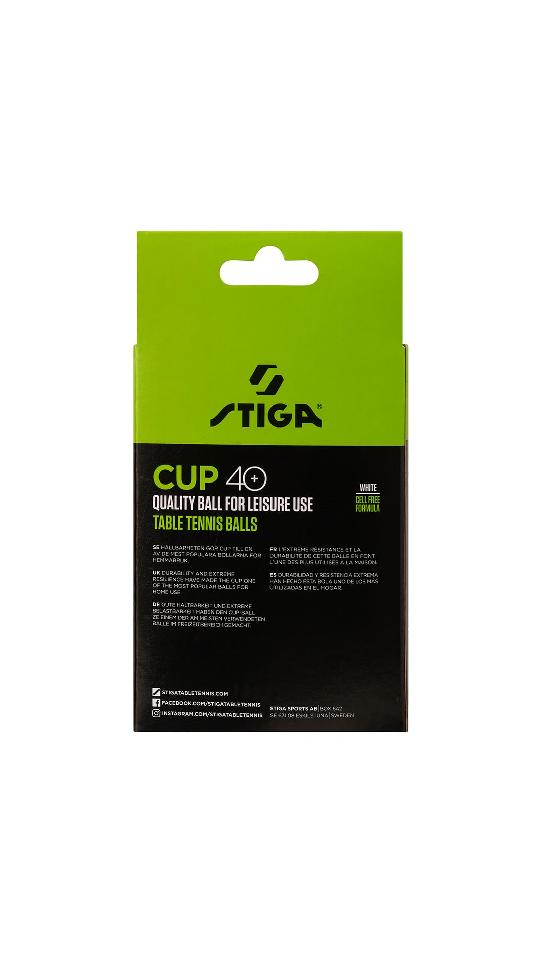 Stiga Cup 40+ Bolas de pingis Adulto
