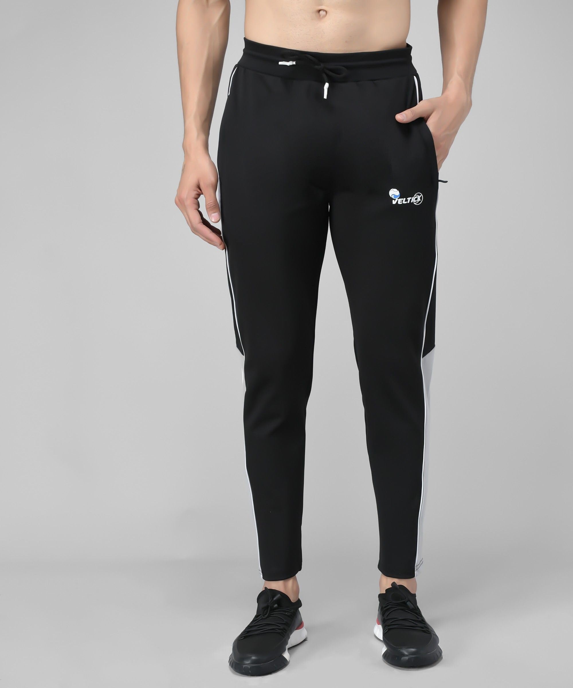 Regular Mid Rise Black Men Lycra Blend Track Pant-picture-33