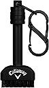 Callaway Golf Mini-Mag Magnetic Club Brush - Compact Golf Club Brush, Groove Cleaner, Golf Bag Accessory, Detachable Magnet, Durable Scrubbing Nylon Bristles