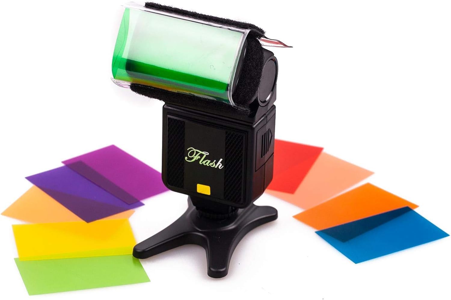 SHOPEE 12pcs Universal Flash Gels Filter Transparent Coloured Correction Gel Lighting Film Diffuser Filter Sheets for Camera Flash Speedlite Studio Photography-image-8