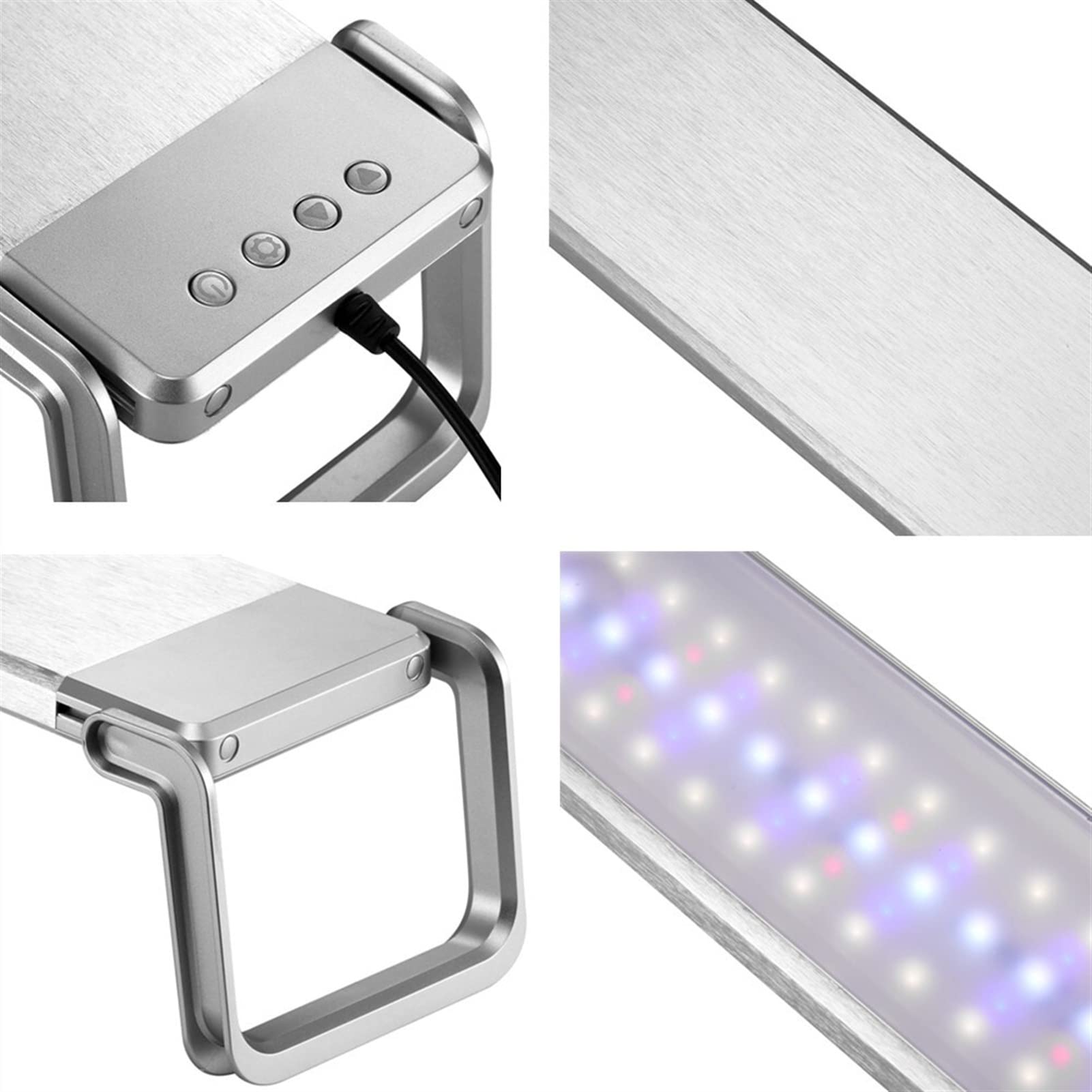 Luci Piscina 60-90 cm multicolore. GUIDATO Acquario di spettro completo L'illuminazione di acquario con timer Tank Phish Dimmable Sport con telecomando da 2,4 g programmabile GUIDATO Luce dell'acquari