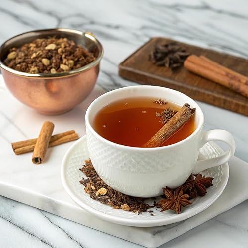 Miniatura 315 de Bigelow Vanilla Chai Black Tea, caja de 20 sobres (paquete de 6), té negro con cafeína, 120 bolsas de té en total