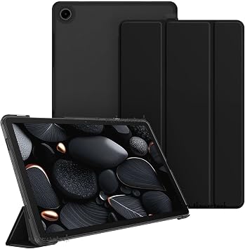 M.TK moveteck Samsung Galaxy Tab A9 Plus 11 in  Uyumlu K l f Smart Standl  Case Pu Deri Ak ll  Uyku Modlu Sm-X210, Siyah, Tek Ebat, SmartCASE-a9plus-siyah