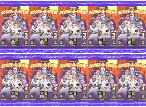 2025 Panini Score-A-Treat Football Collection with (10) Factory Sealed Foil Packs! Look for EXCLUSIVE Halloween Parallels & Rookies Including Cam Ward, Travis Hunter,Ashton Jeanty,Jaxson Dart & More