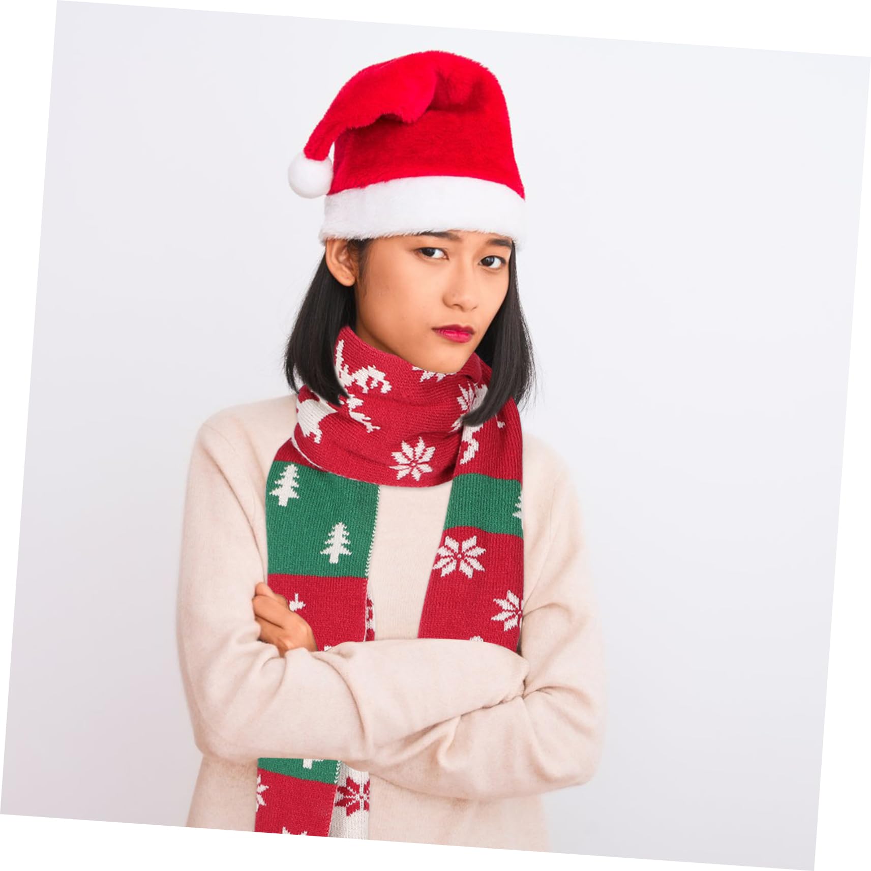 GALPADA 4pièces Écharpe Avec Motif De Renne De Et Garçon Fille Accessoire Et Pour Hiver