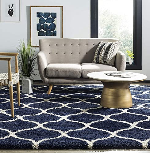 Image of Carpet for Hall | Carpet for Living Room |4X6 FEET Rugs for Bedroom | Carpet | Rug for Living Room | Carpet & Rugs for Home Decor | Carpet for Bedroom Floor (Blue Moroccan)