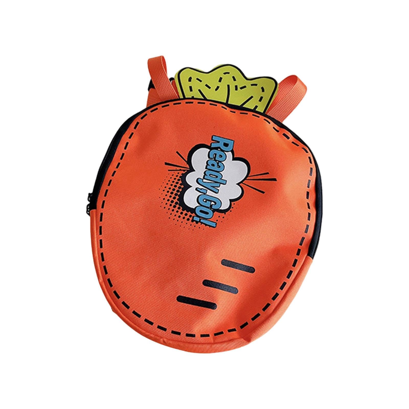 Kids Backpack Cartoon Carrier Badminton Bag for Outdoor Sports Camping Girls Orange with Words|Clothing, Shoes & Accessories-image-36