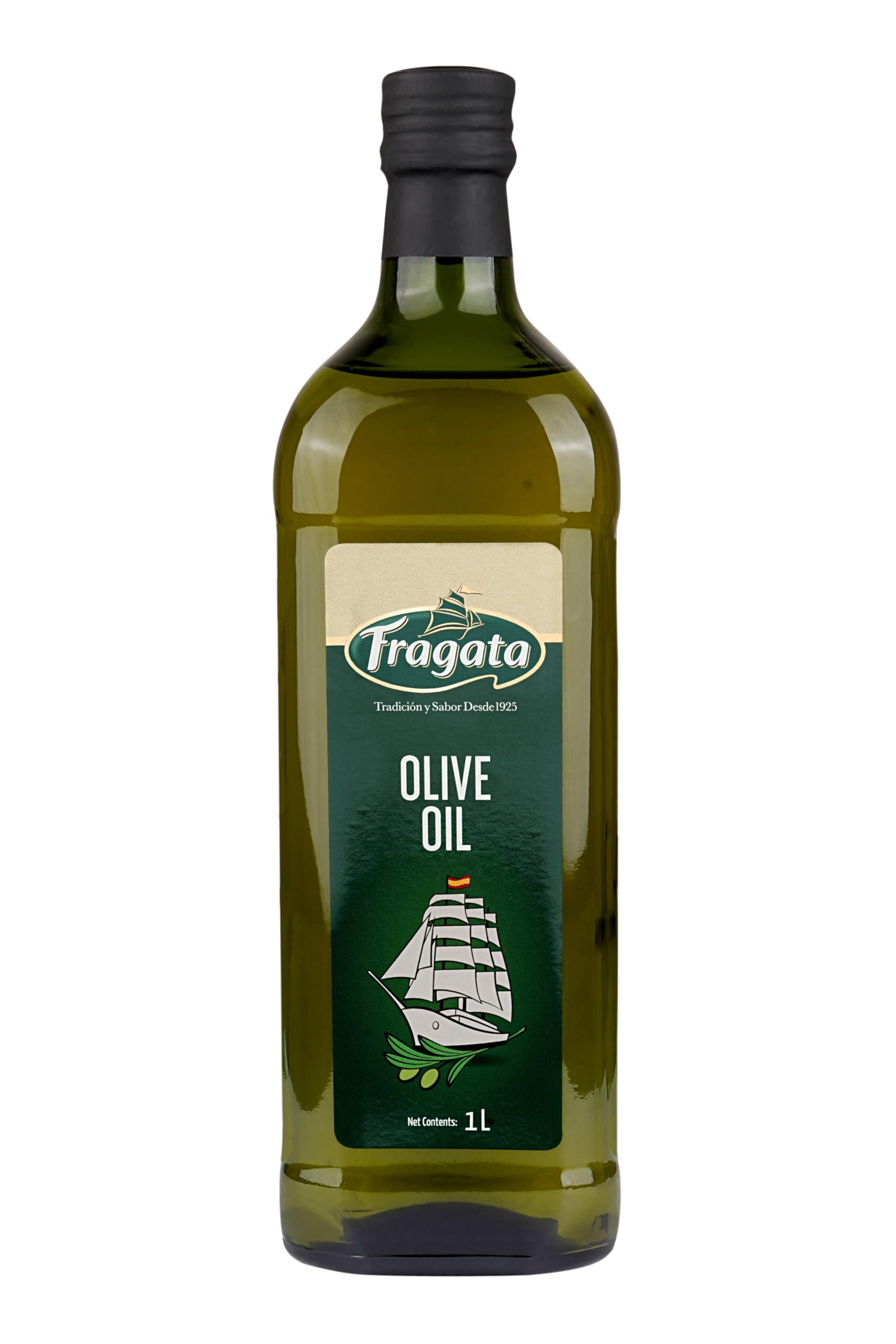 Fragata Pure Olive Oil 1 Ltr. | Light Taste | Suitable for Everyday Cooking & Baking | Imported from Spain