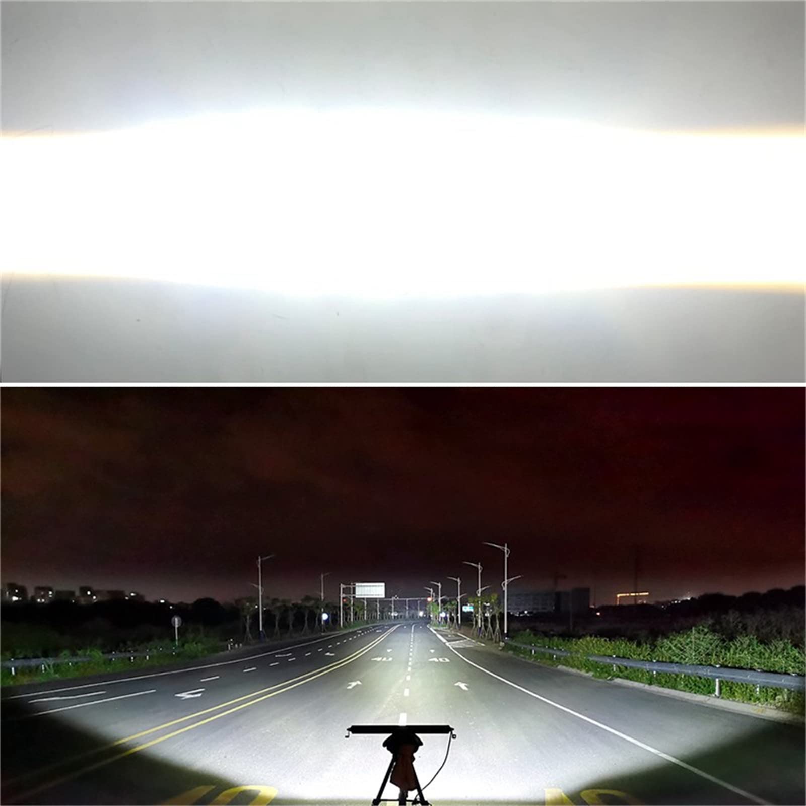 Barra Luminosa A LED, 30000 Lumen Faro Da Lavoro Impermeabile Lampada Da Guida Fuoristrada, Per Camioncino SUV ATV UTV Barca,11inch
