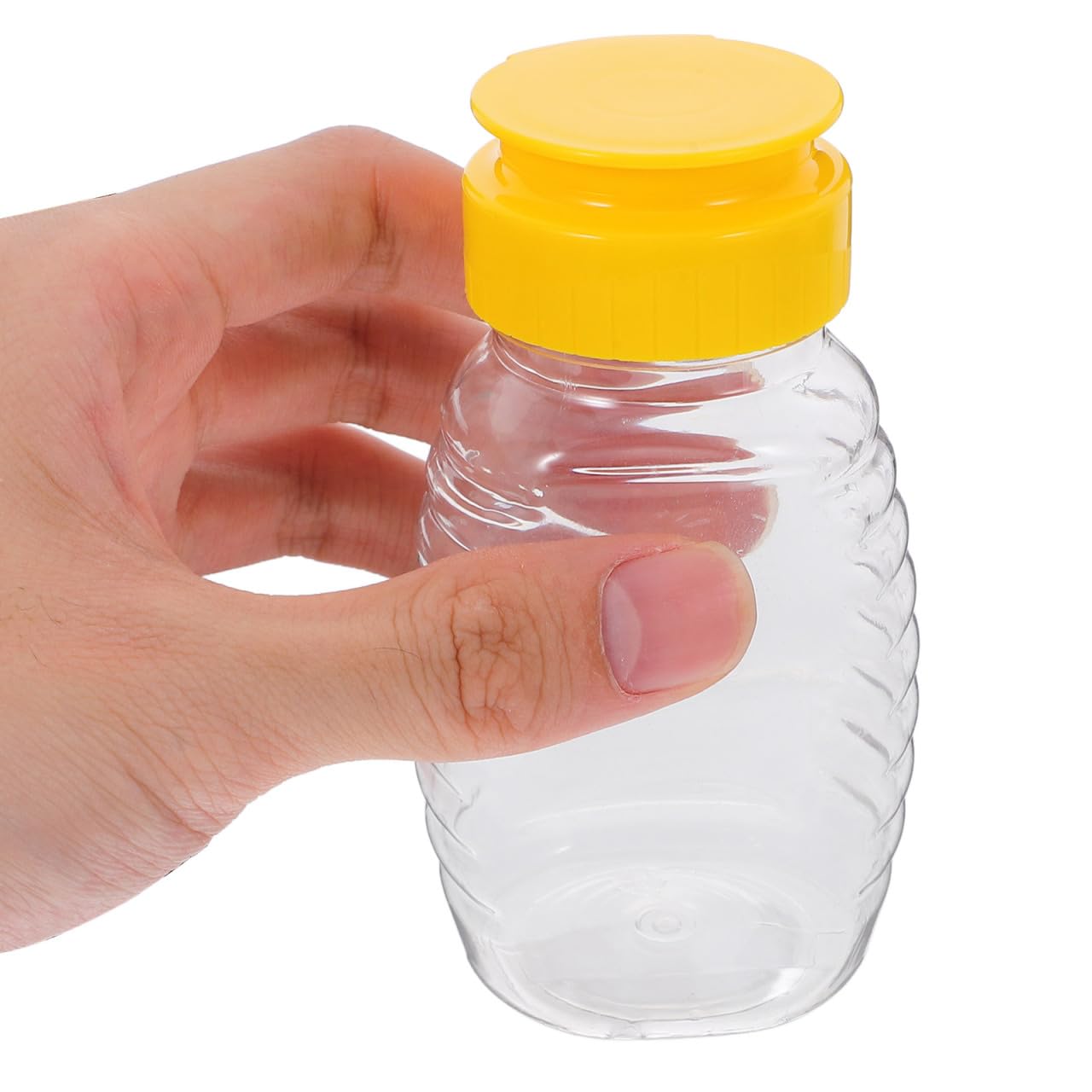 LALAFINA 2 Stück Honigspender Honigdosierer Nachfüllbare Quetschflasche Für Honig Auslaufsichere Kunststoff-Flasche Zum Dosieren Von Gewürzen Ketchup Und Senf Für Küche Restaurant Café