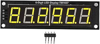 TICFOX Module d'affichage de Segment LED de Tube numérique d'affichage 0,56 Pouces 6 Chiffres 7 Segments TM1637 Tube d'aff...