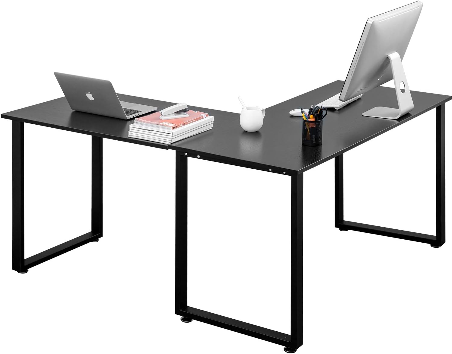 ADOVA L Shaped Corner Desk 165 * 110cm Industrial Style