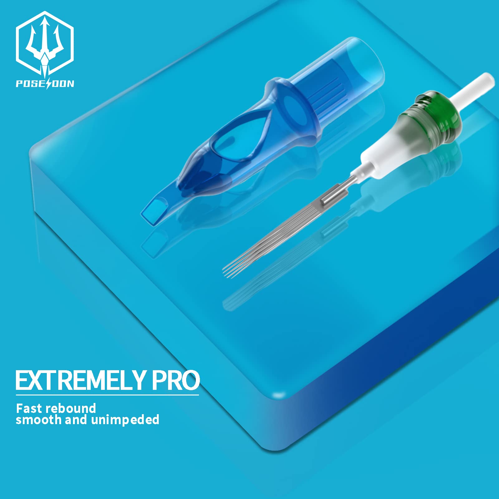 POSEIDON V3 Tattoo Cartridge Needles 30Pcs with Membrane Safety Cartridges Disposable Tattoo Needle for Tattoo Artists Round Shader (1207RS) - Image 4