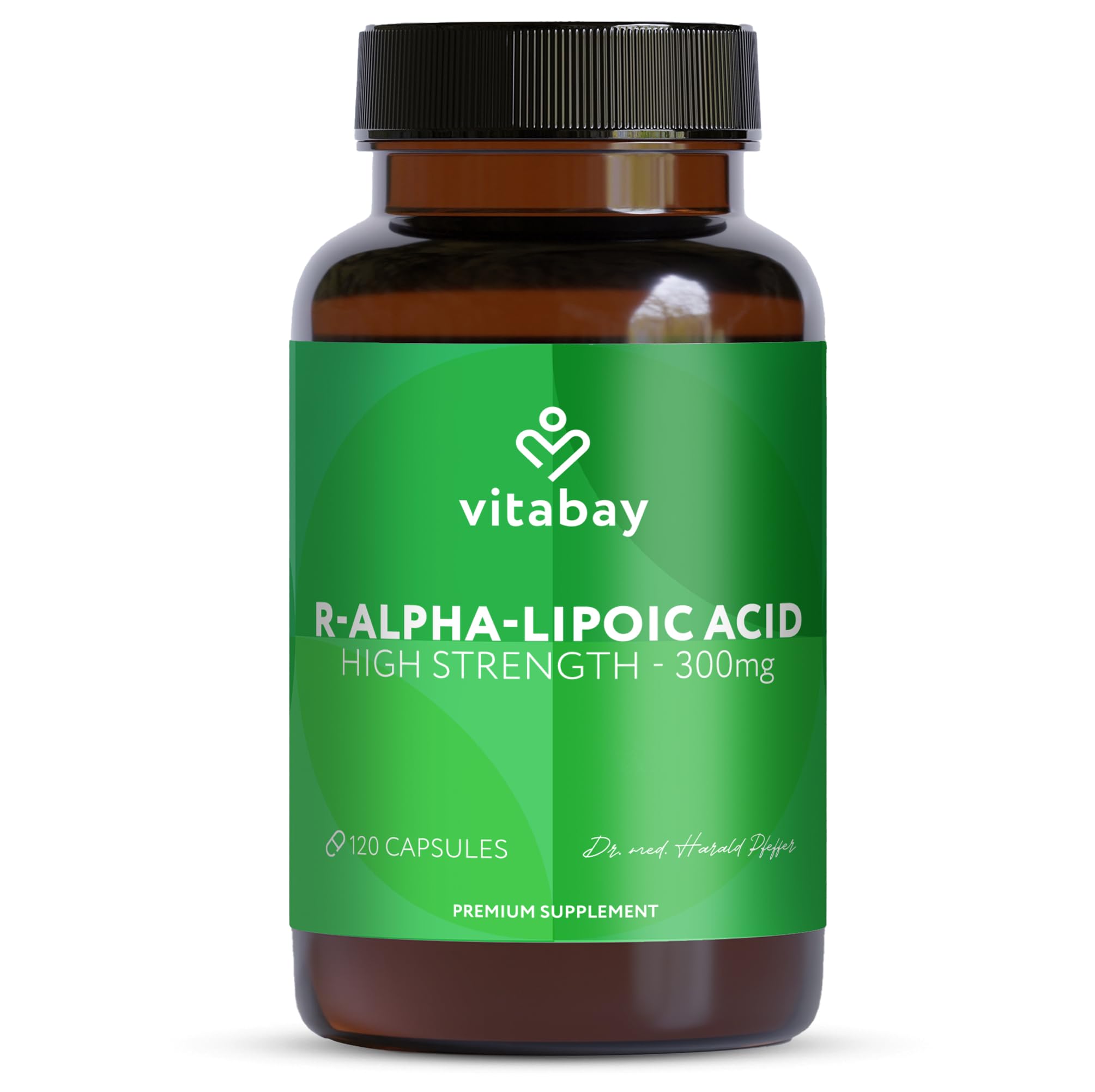vitabayR-Alpha Lipoic Acid 300 mg – 120 Vegan Capsules – ALA Supplement Without Unnecessary additives – Laboratory Tested in Germany
