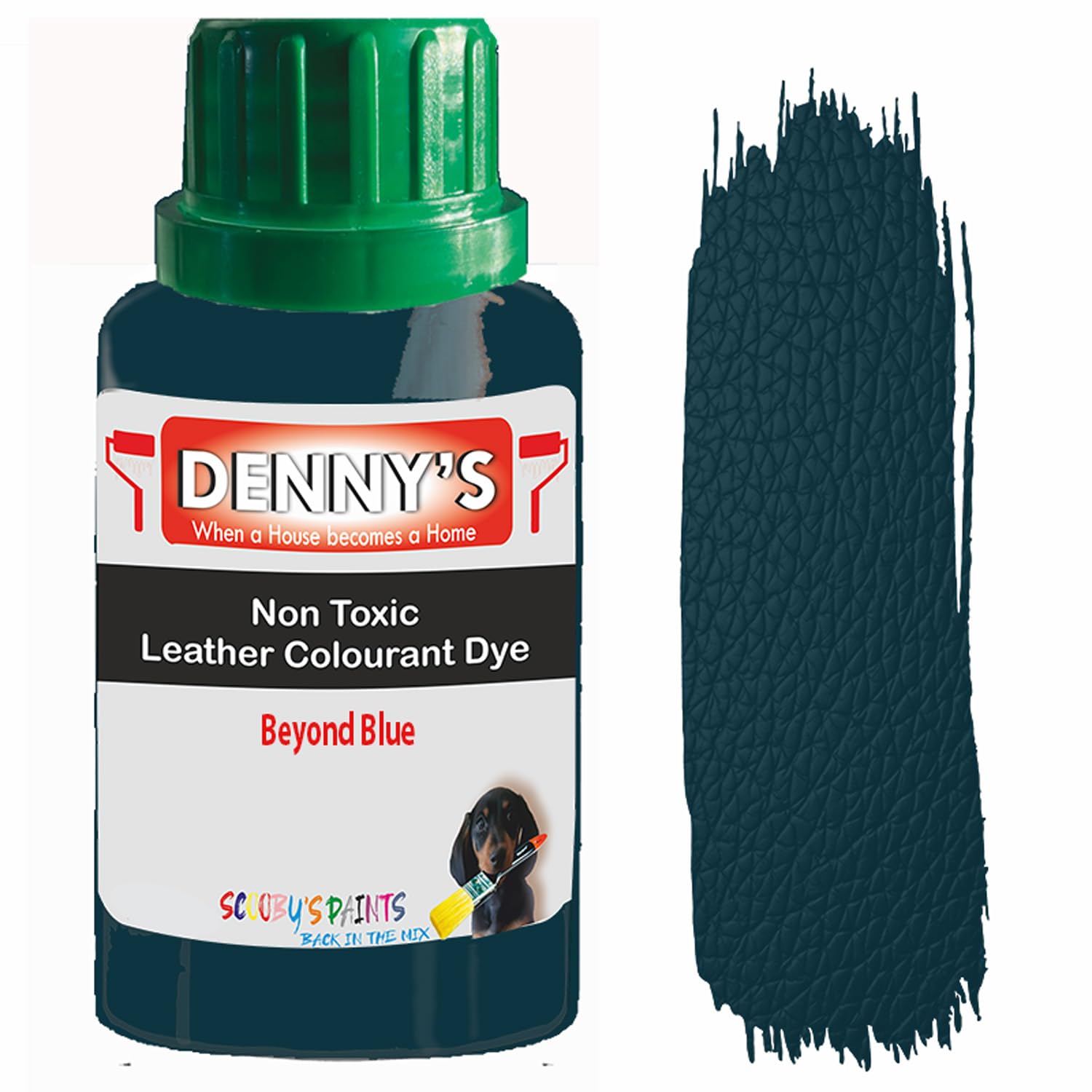 All in One Leather Colourant Self Seal Leather Dye Repair Paint for Furniture, Sofas, Car Seats (Beyond Blue, 250ml Bottle) — image 1