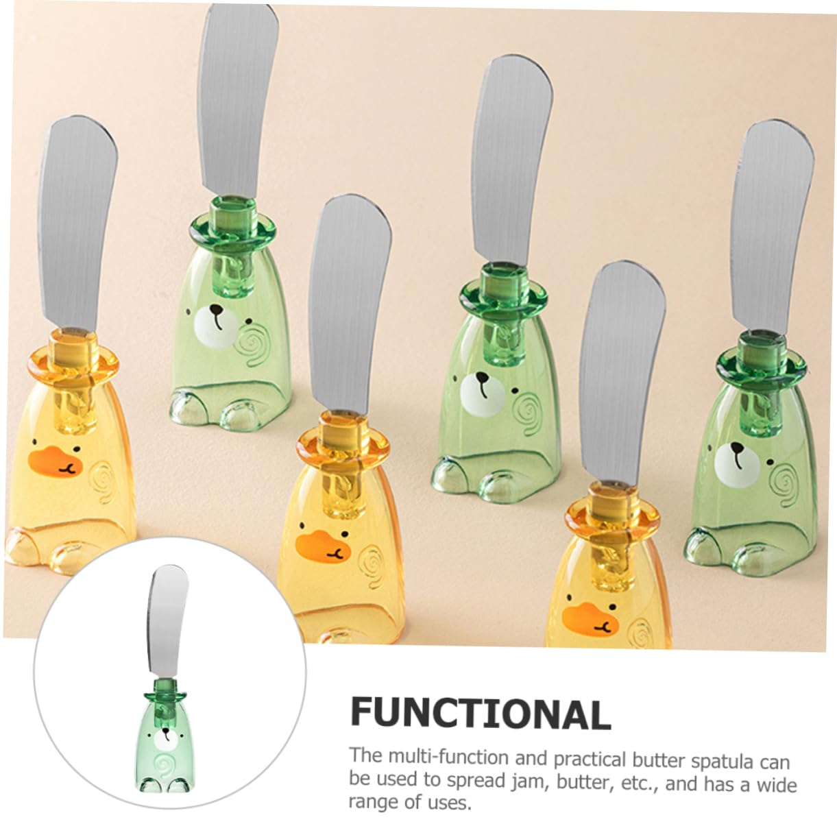 PRETYZOOM Stainless Steel Sauce Knife Cheese Butter Spreader Multi-function Spatula for Perfect for Bread Butter and Cheese