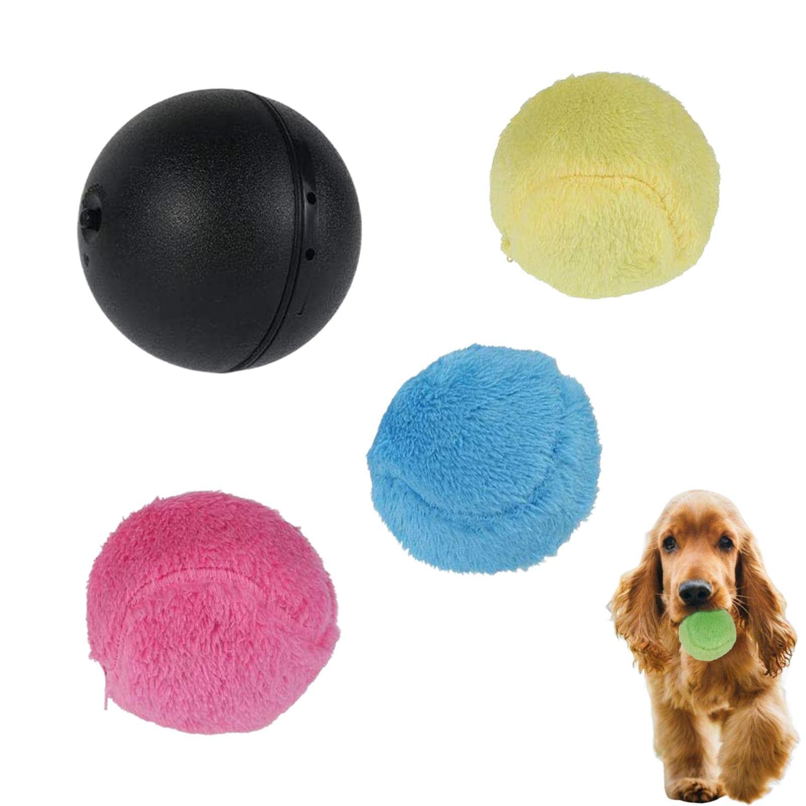 Lambo Pet Rolling Ball Toy, Magic Roller Ball, Interactive Pet Electric Toy, Automatic Rolling Ball Toy, Educational Moving Toy With 4 Ball Cover For Dog Training,Pet Play, Puppy Cats Pet Toys