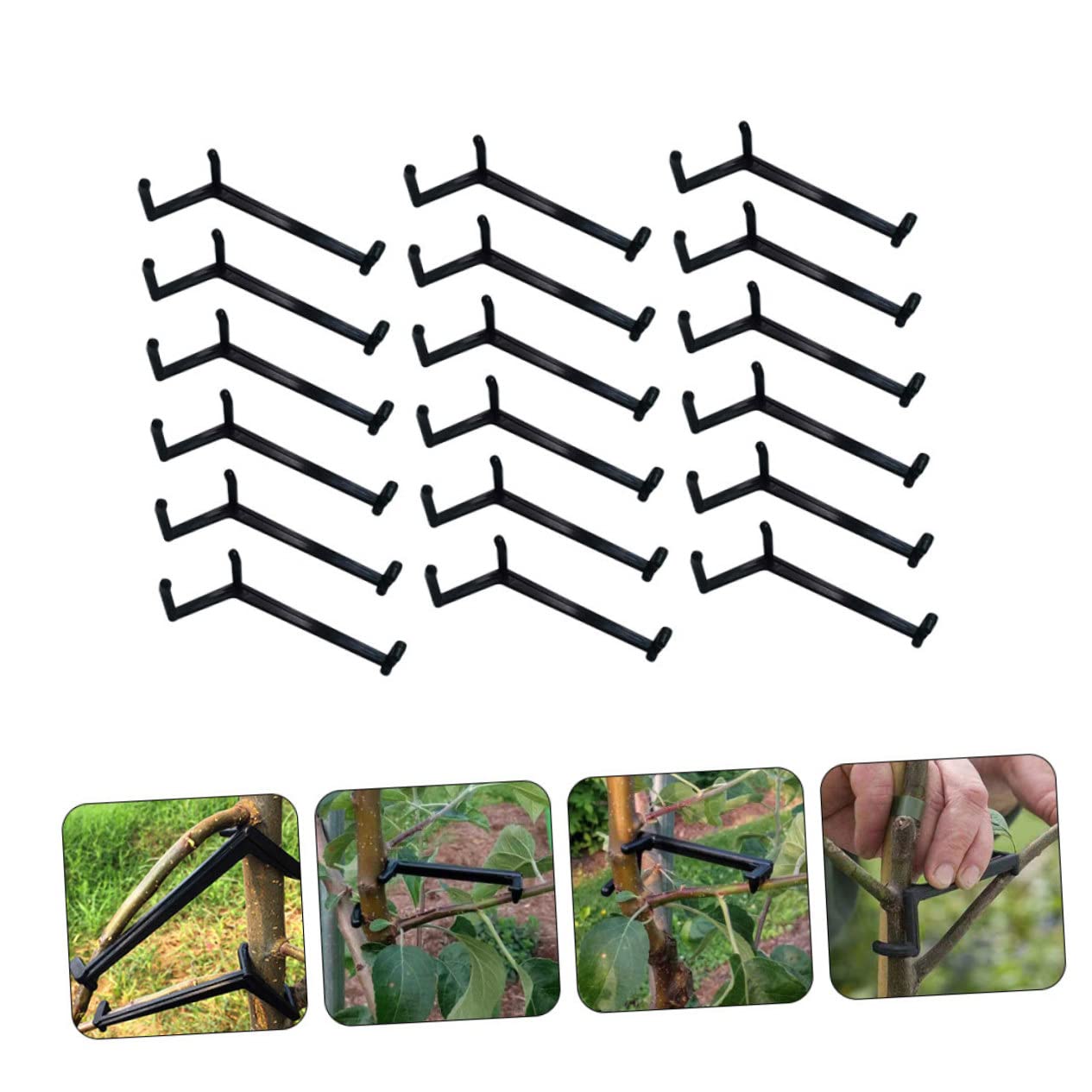 Toyvian 5 Sätze Teiliges Pflanzenzweig Modulatoren Verstellbare Klammern Für Obstbäume Und Gartenpflanzen Zur Formung Und Unterstützung Von Pflanzenwachstum 25 Stück * 5