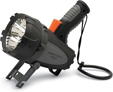 Cyclops Rechargeable 4500 Lumen Portable Handheld REVO Spotlight Flashlight with Car Charger/Adapter
