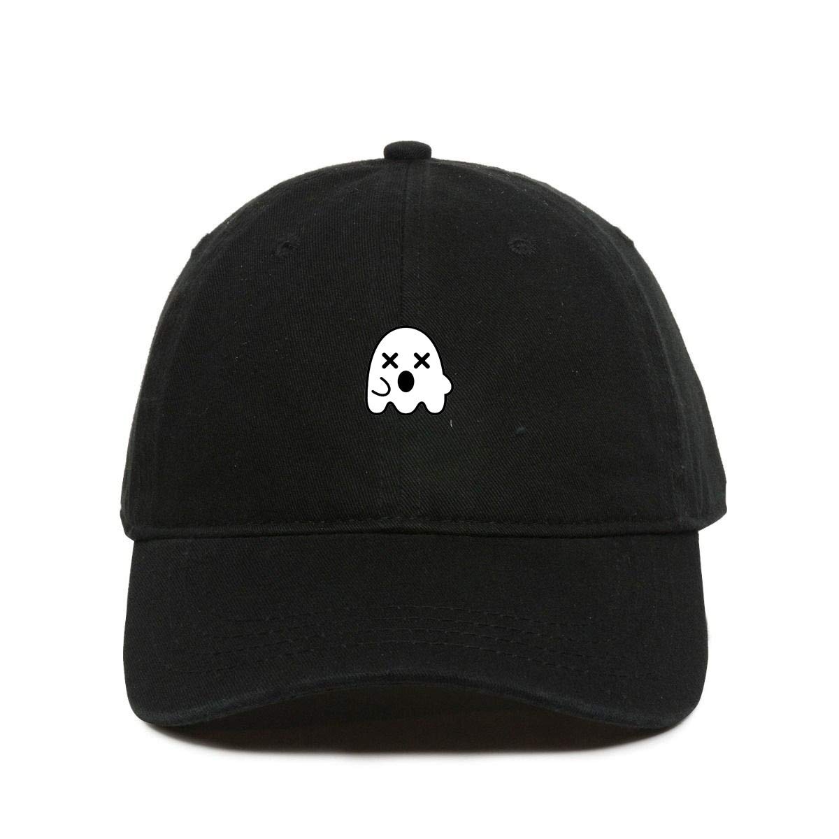 DSGN By DNA Dead Ghost Baseball Cap Embroidered Cotton Adjustable Dad Hat Black