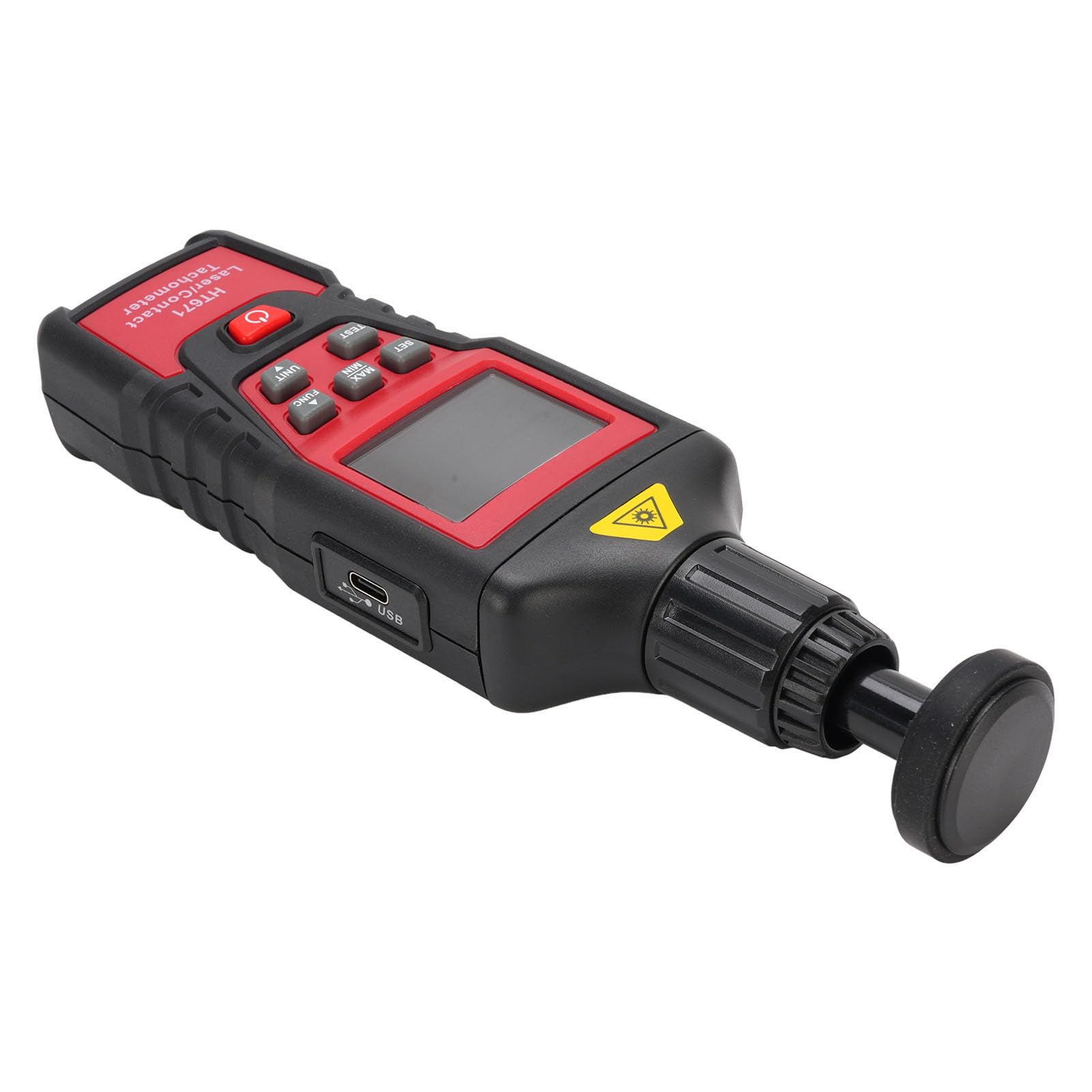 Tacómetro Digital de RPM Medidor de RPM de Velocidad de Tacómetro Portátil de Alta Precisión con Medición Rápida para Trabajo de Campo en Taller de Motores Automáticos