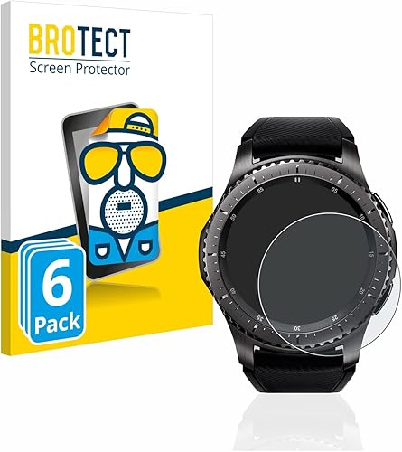 brotect Paquete de 6 protectores de pantalla compatibles con Samsung Gear S3 Frontier/S3 Classic Protector de pantalla antirreflejos [mate, a prueba