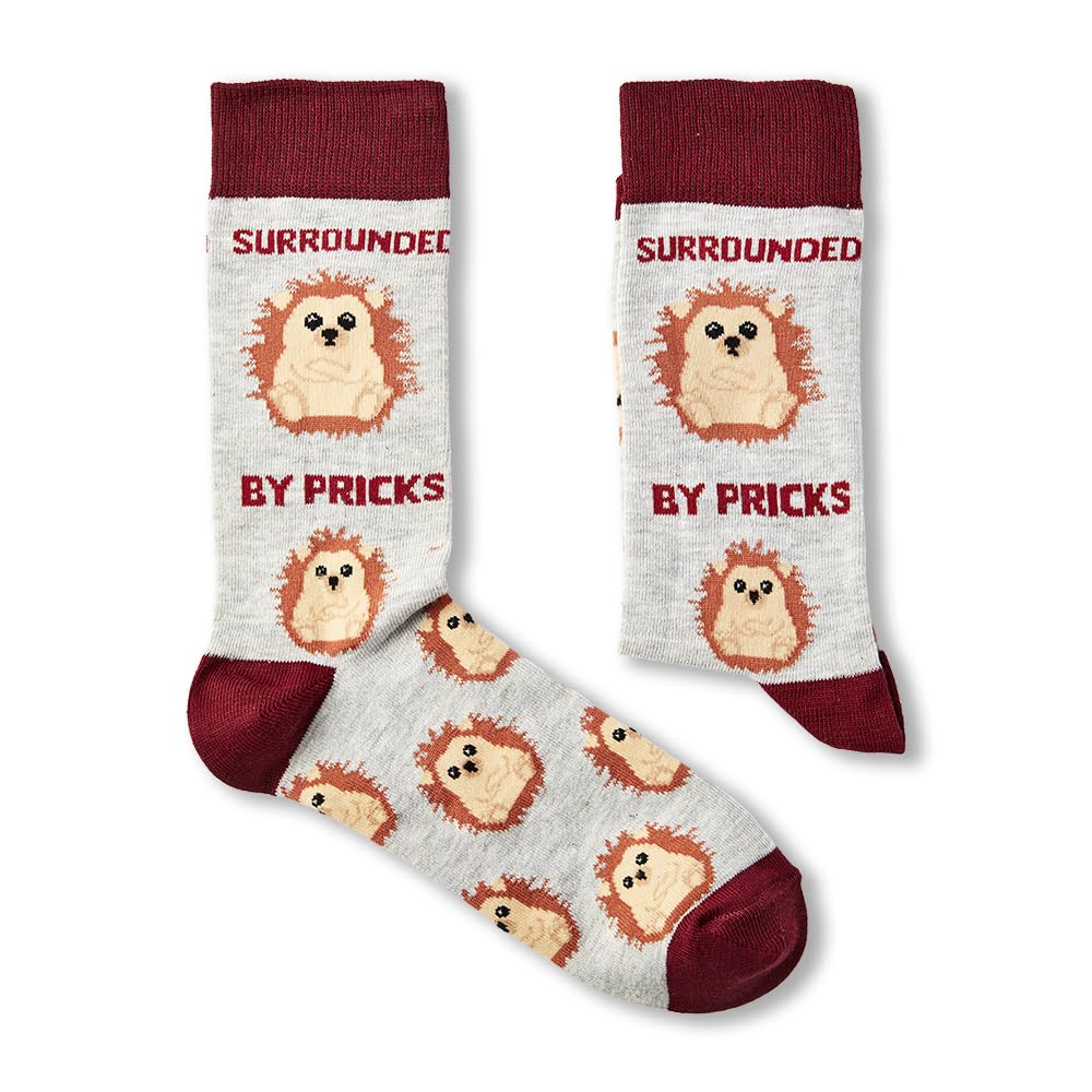 Urban Eccentric Unisex Surrounded By Pricks Socks | Gift | 1 Pair | Cotton Rich Socks | Premium Socks | Novelty | Gifts