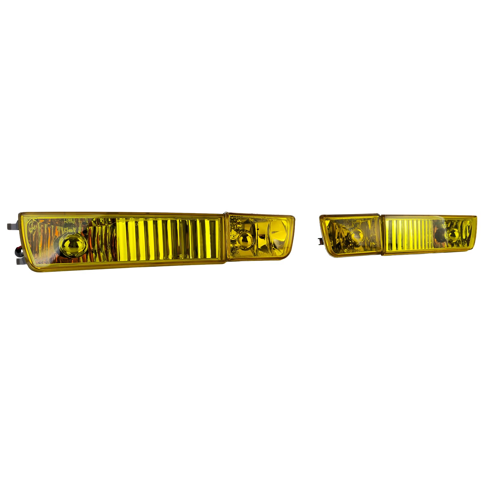 Klarglas Nebelscheinwerfer Set Gelb mit Blinker für VW Golf 3 91-97