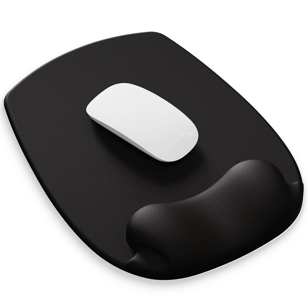 ErgoFlow Gel Wrist Rest Mouse Pad - Ergonomic Cushion for Desk, Cute Aesthetic Computer Decor for Women; Small Mousepad Mat & Laptop Pads - Office,