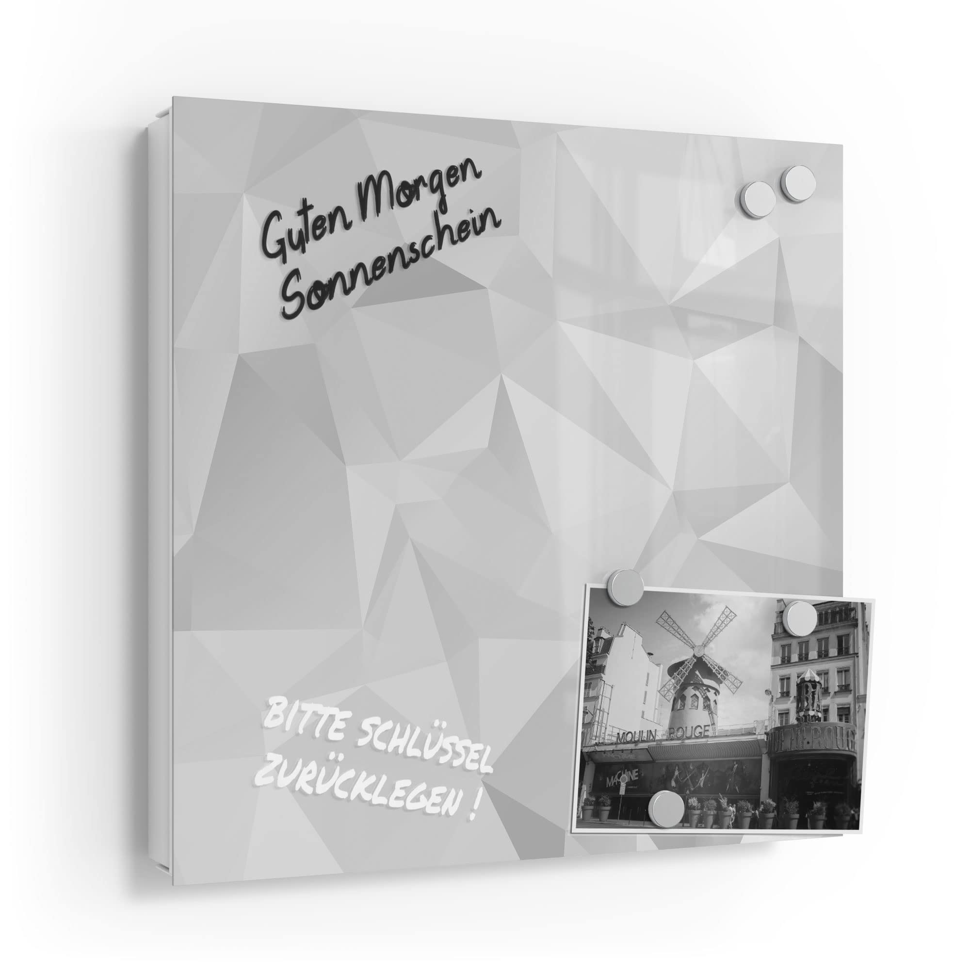 Portachiavi Da Parete HAKU Bianco - 10 Ganci In Metallo, Design Moderno 22x24x5 Cm - Foto 9