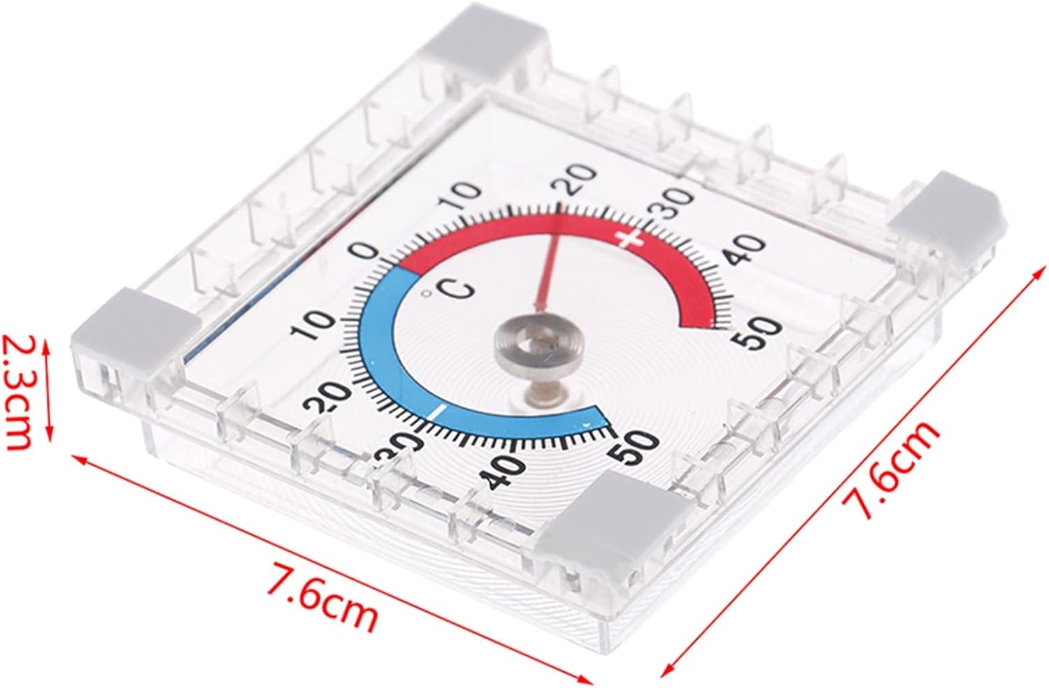 1PC Square Wall Garden Home Graduated Disc Measurement Hot Temperature Thermometer Wall Thermometer