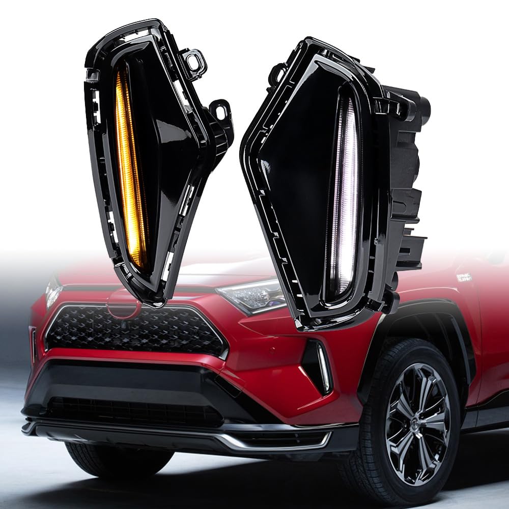 Amazon.com: Left Right Front Bumper LED Fog Lamp White Amber Light
