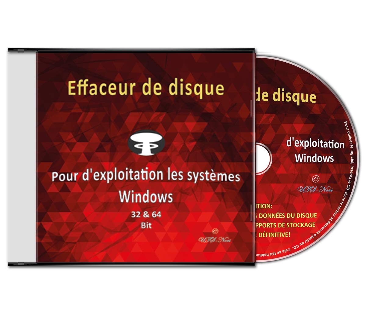 Effaceur & formateur de disque dur pour les systèmes d'exploitation Windows 10 / 8 / 7 / Vista / XP (32 & 64 Bit), destructeur de données, suppression sécurisée de données " Tous supports de stockage"