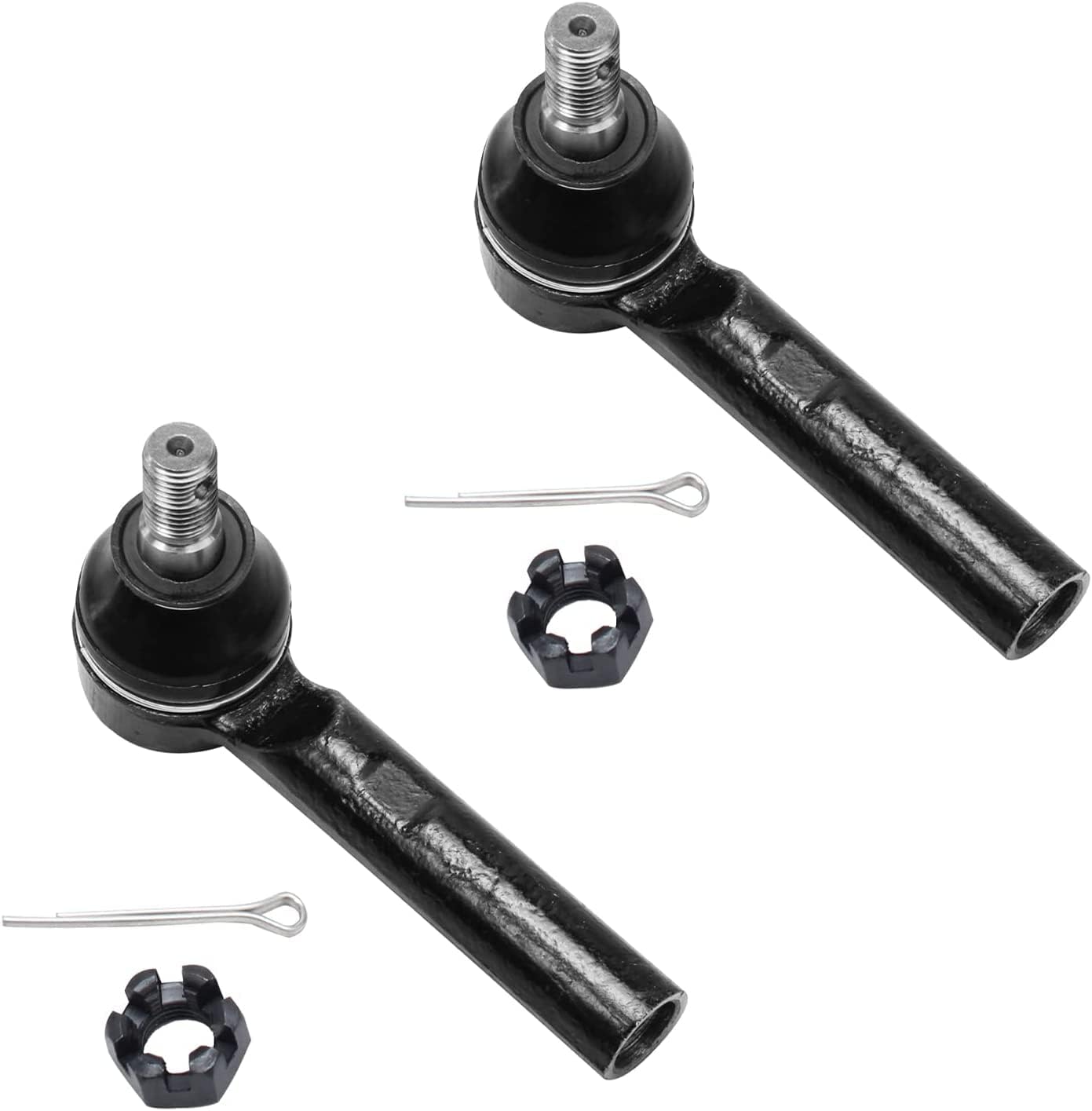 Detroit Axle - 6pc Front Suspension Kit for 2003-2009 4Runner FJ Cruiser Lexus GX470 2 Lower Ball Joints 2 Sway Bar Links 2 Outer Tie Rod End Links 2004 2005 2006 2007 2008 Replacement
