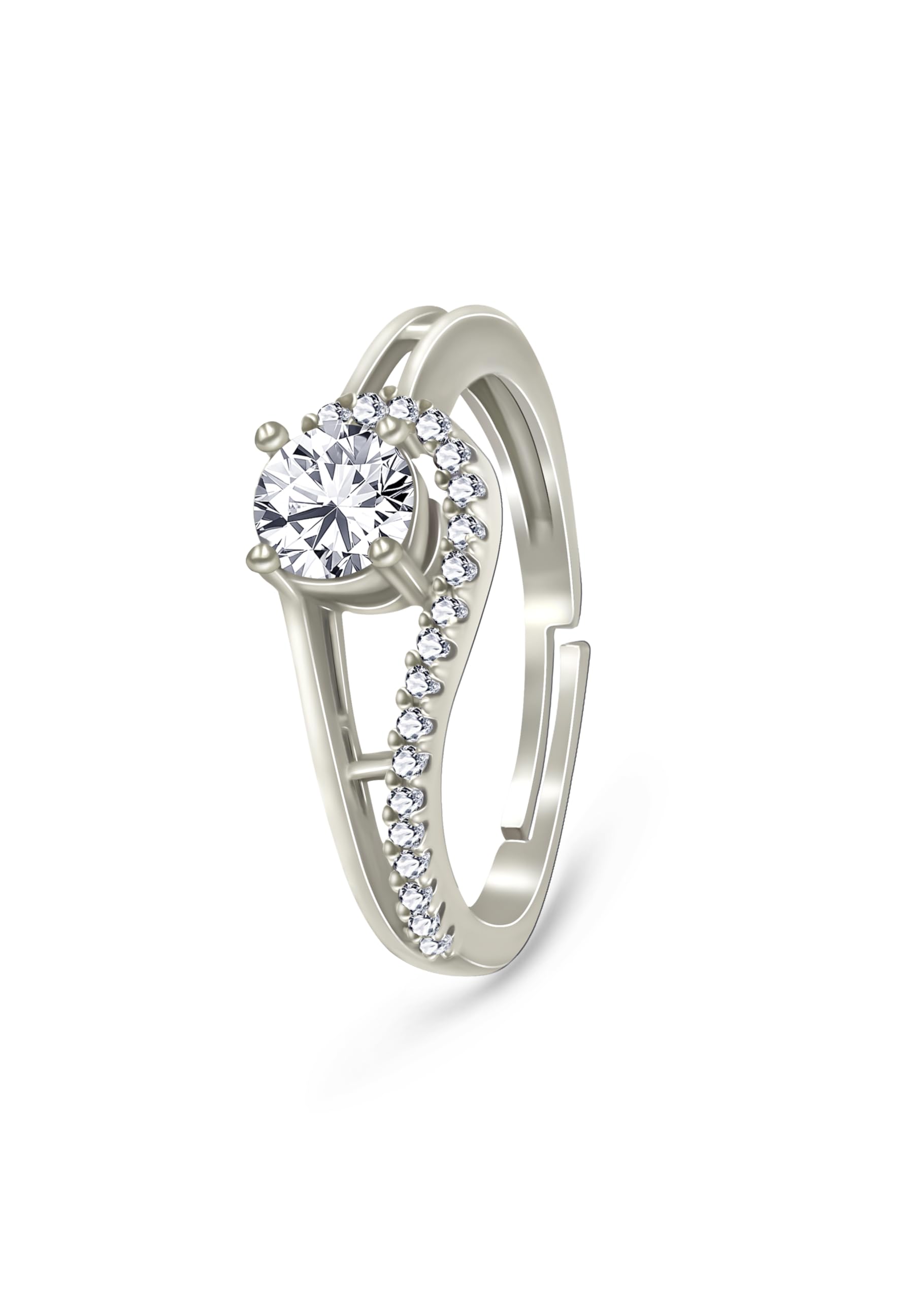 Love925 Adjustable Silver Sparkle Ring for Women | Elegant Gift for Mothers Day | Includes Certificate of Authenticity & 925 Stamp | 6-Month Warranty (B0CX5H4Y5L) Amazon Price History, Amazon Price Tracker