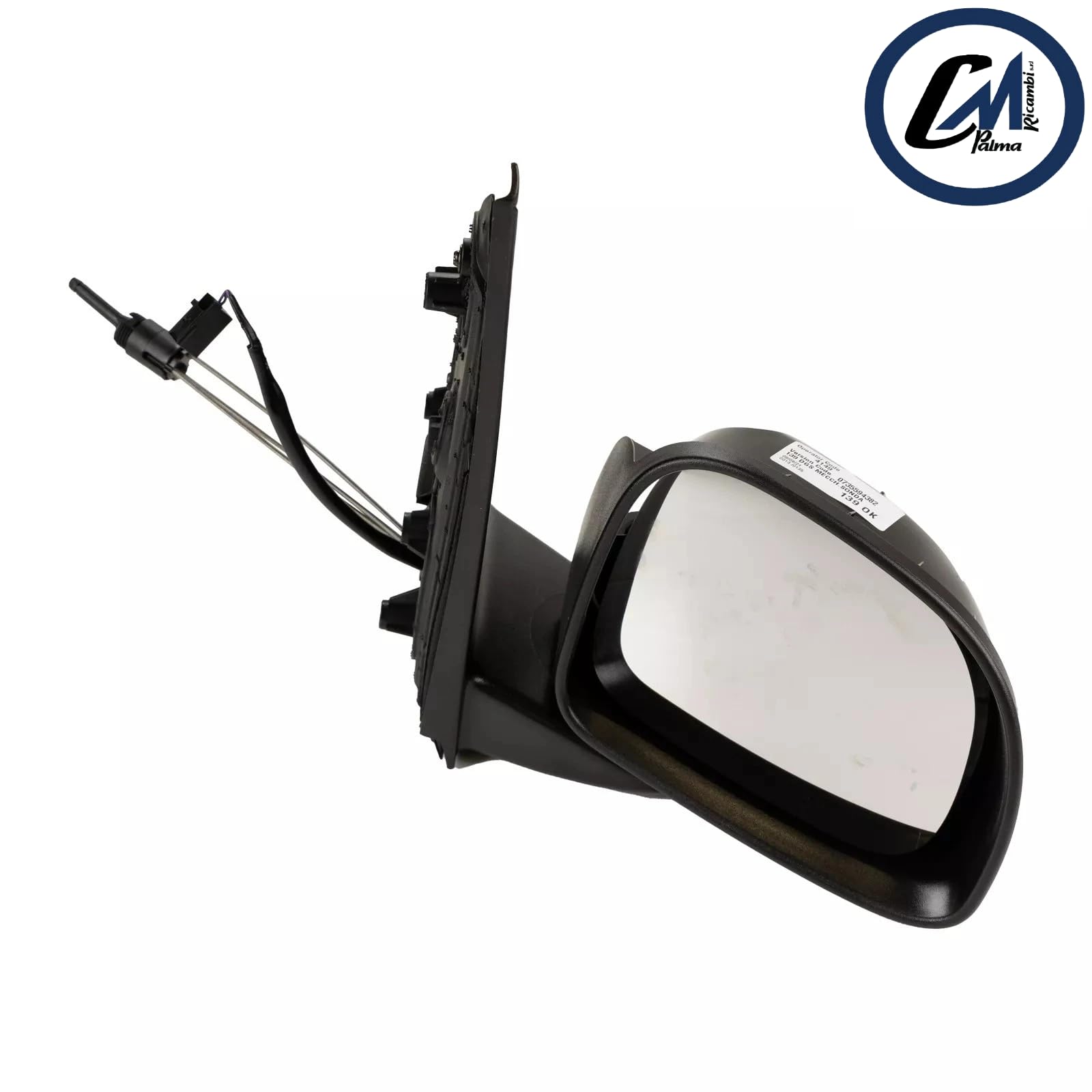 SPECCHIETTO RETROVISORE DESTRO NERO MECCANICO SENSORE TEMP. PER FIAT PANDA 3a 2012