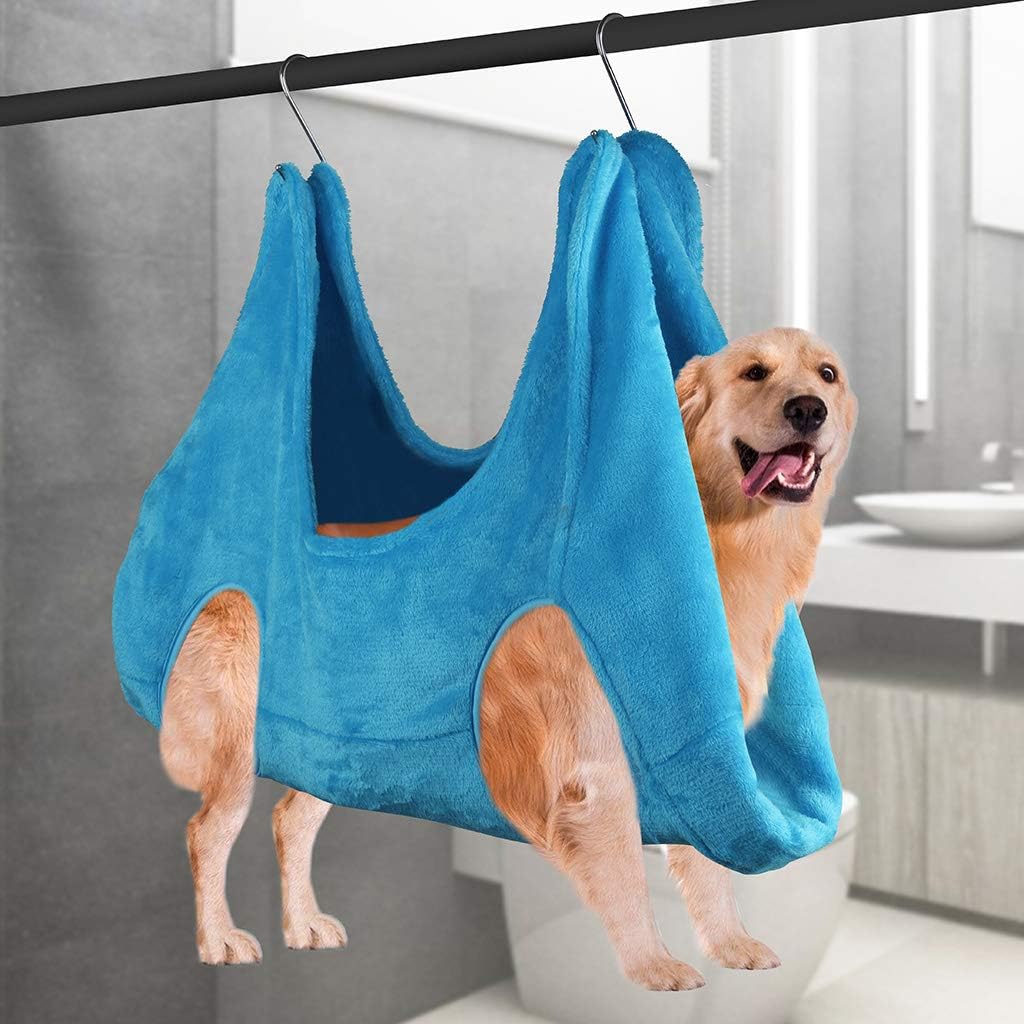 review Cat Hanging Hammock Hanging Hammock Hanging HammockCats Puppy Dog Grooming Hammock Restraint Bag for Pet Nail Clip Trimming Bathing