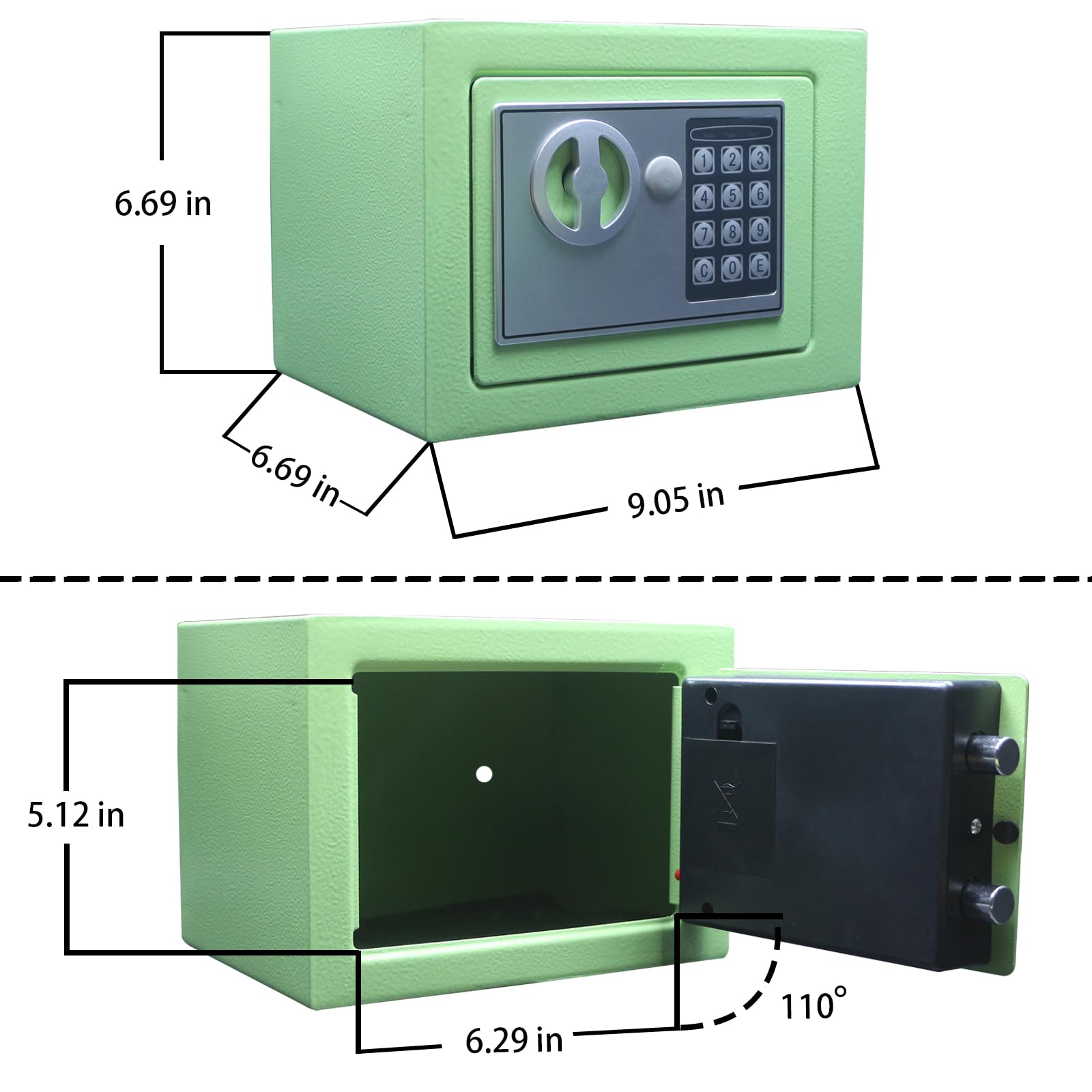 Snapklik.com : Yuanshikj Electronic Deluxe Digital Security Safe Box ...
