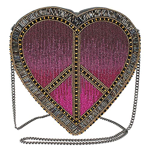 Mary Frances womens Love Crossbody Heart Handbag Sling Bag, Multi, Medium US