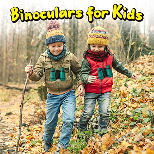 Image of ESSENSON Binoculars for Kids, Forest Green | Toys Gifts for Age 3-10+ Years, Boys Girls Telescope, Outdoor Sports & Bird Watching, Birthday Presents