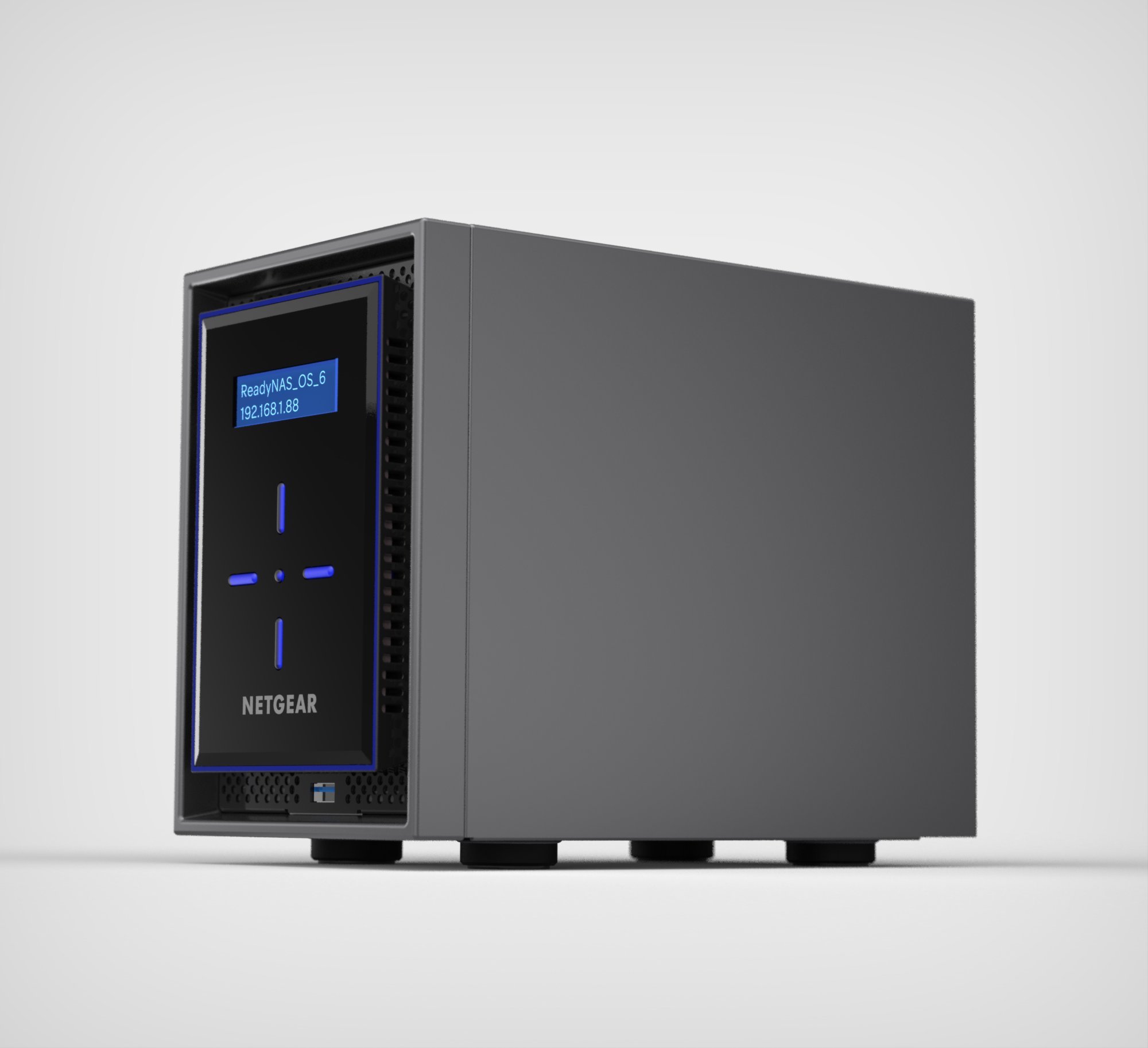 Netgear ReadyNAS RN42200-100NES - Dispositivo de Almacenamiento en Red (2 bahías, hasta 20 TB, sin Discos, Intel Atom C-3338)